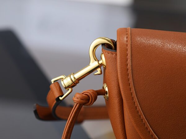 Halfmoon Soft Triomphe Bag – Brown Lambskin