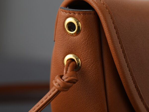 Halfmoon Soft Triomphe Bag – Brown Lambskin