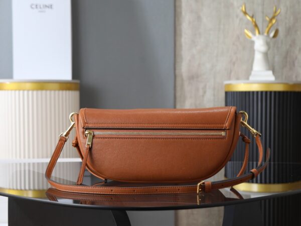 Halfmoon Soft Triomphe Bag – Brown Lambskin