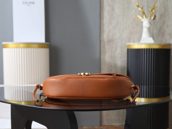 Halfmoon Soft Triomphe Bag – Brown Lambskin