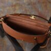 Halfmoon Soft Triomphe Bag – Brown Lambskin