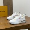 sy_no_335E3A4788B400CAF17891BFA30E0FD3_2 Louis Vuitton White Knit Runner Sneaker with Multicolor Monogram Flowers