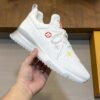 sy_no_335E3A4788B400CAF17891BFA30E0FD3_3 Louis Vuitton White Knit Runner Sneaker with Multicolor Monogram Flowers