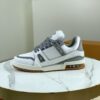 Louis Vuitton LV Trainer White, Cement Grey & Gum Retro Sneakers