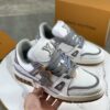 Louis Vuitton LV Trainer White, Cement Grey & Gum Retro Sneakers