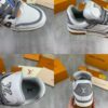Louis Vuitton LV Trainer White, Cement Grey & Gum Retro Sneakers