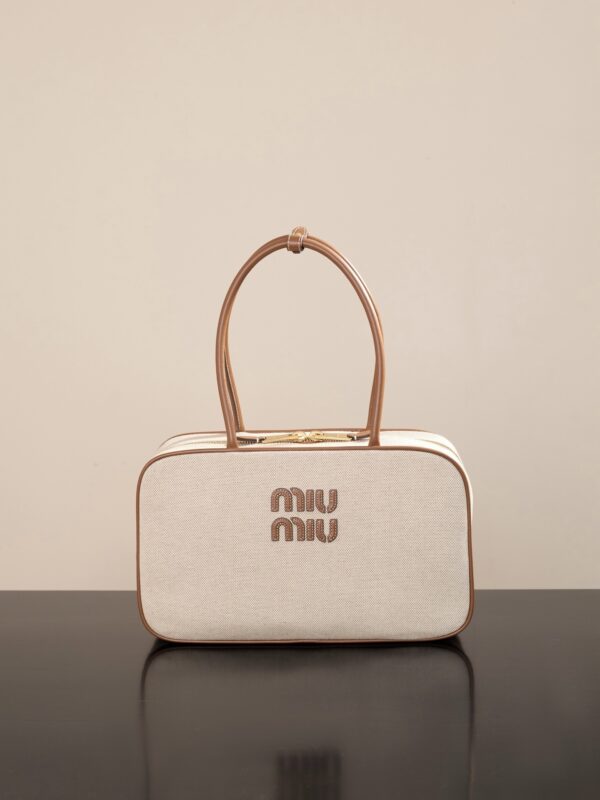 Miu Miu Beau Briefcase, Large, Brandy Color