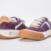Purple Suede Checkerboard Gum-Sole Sneakers