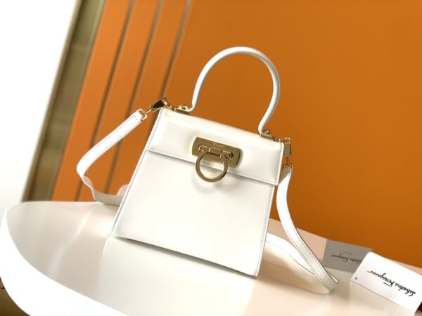 sy_no_3405F9617F44C4B64C793795FC7784BF_0 Ferragamo Limited Edition Museum Collection Small Horseshoe Bag