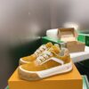 sy_no_3444A1596B7A73EA89295F9A39B987BA_1 Louis Vuitton LV Groovy Mustard Yellow Suede & Gum Sole Chunky Skate Sneakers