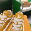 sy_no_3444A1596B7A73EA89295F9A39B987BA_5 Louis Vuitton LV Groovy Mustard Yellow Suede & Gum Sole Chunky Skate Sneakers