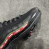 Black / Green & Red Air-Cushioned Retro Running Sneakers