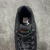 Black / Green & Red Air-Cushioned Retro Running Sneakers
