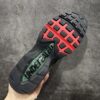 Black / Green & Red Air-Cushioned Retro Running Sneakers
