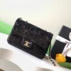sy_no_3455CF4EDA58A7EB48FF9ABC19835DEC_0 Chanel 24 Black Women's Bag with 3D Lettering and Sequins