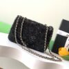 sy_no_3455CF4EDA58A7EB48FF9ABC19835DEC_2 Chanel 24 Black Women's Bag with 3D Lettering and Sequins