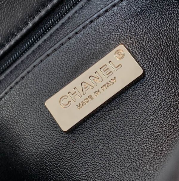 sy_no_3455CF4EDA58A7EB48FF9ABC19835DEC_8 Chanel 24 Black Women's Bag with 3D Lettering and Sequins
