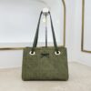sy_no_34666C93B2C073AB982629DDAB57C324_0 Dior Bow Tote Bag – Olive Green Italian Leather