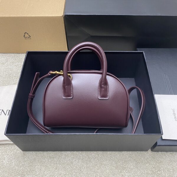 sy_no_34756E5C4EAF7DC5B57FDA608909E677_1 YSL Burgundy Mini Bowling Bag