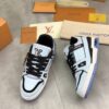 sy_no_34C57779C7E01707B55FDB9AF2EF3408_4 Louis Vuitton LV Trainer Glacier Blue, Black & White Retro Sneakers