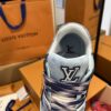 sy_no_37886ACC149AB055BAE775186D69ED92_7 Louis Vuitton Men's Navy Blue Denim LV Trainer Sneakers