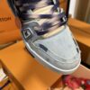 sy_no_37886ACC149AB055BAE775186D69ED92_8 Louis Vuitton Men's Navy Blue Denim LV Trainer Sneakers