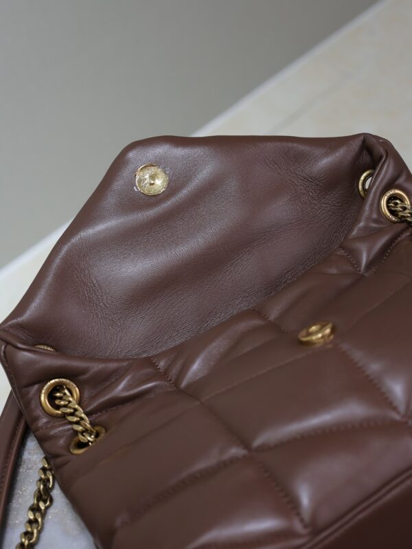 sy_no_37F360F758F18B211D738F89B12CF77F_7 YSL Loulou 29cm Quilted Chain Bag – Coffee Brown Lambskin