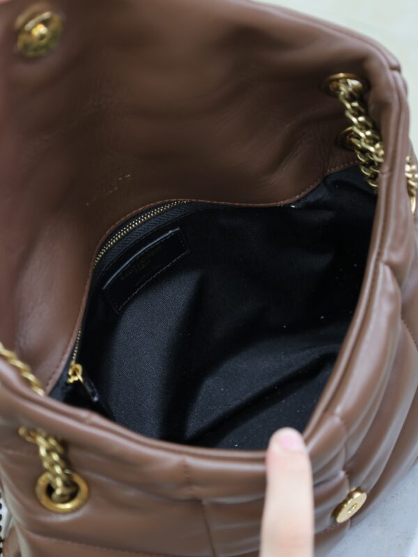 sy_no_37F360F758F18B211D738F89B12CF77F_8 YSL Loulou 29cm Quilted Chain Bag – Coffee Brown Lambskin
