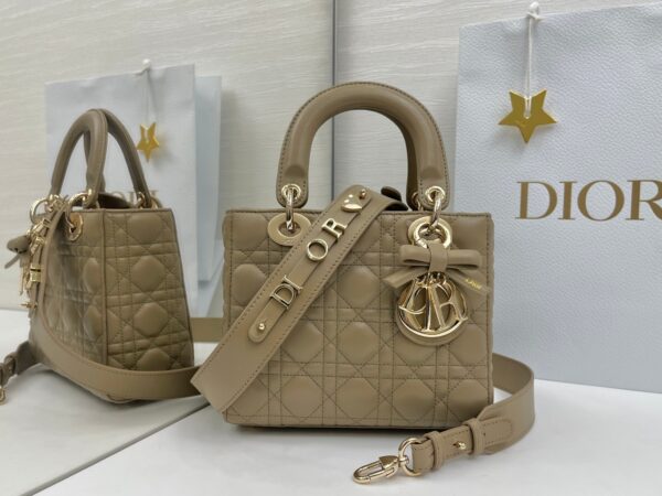 Lady Dior My ABCDior Mini Bag – Warm Gray-Brown Lambskin