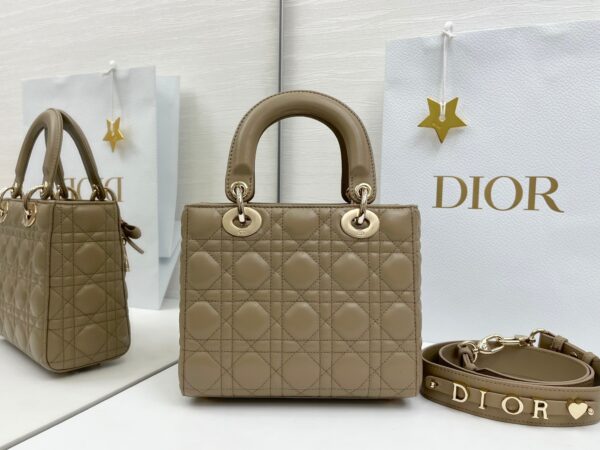 Lady Dior My ABCDior Mini Bag – Warm Gray-Brown Lambskin