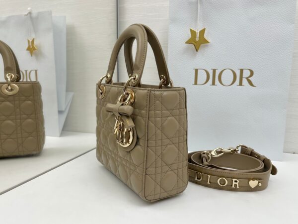 Lady Dior My ABCDior Mini Bag – Warm Gray-Brown Lambskin