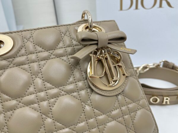 Lady Dior My ABCDior Mini Bag – Warm Gray-Brown Lambskin