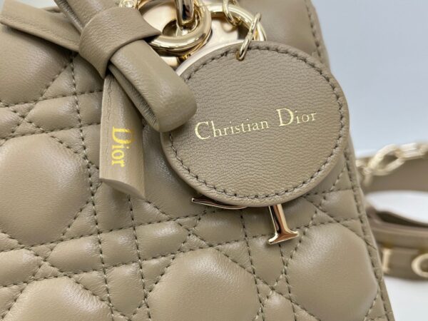 Lady Dior My ABCDior Mini Bag – Warm Gray-Brown Lambskin
