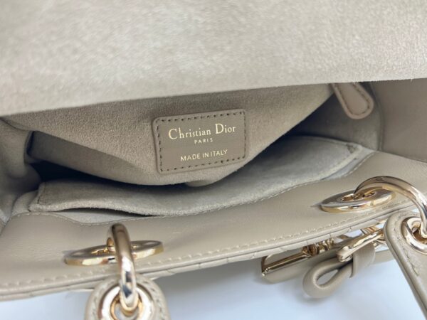 Lady Dior My ABCDior Mini Bag – Warm Gray-Brown Lambskin