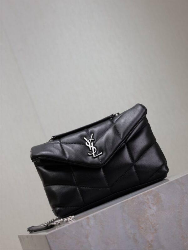 sy_no_38D322885EFEDF4DBCCA1BBE4772A74E_1 YSL Loulou Mini Double-Chain Bag – Black Lambskin