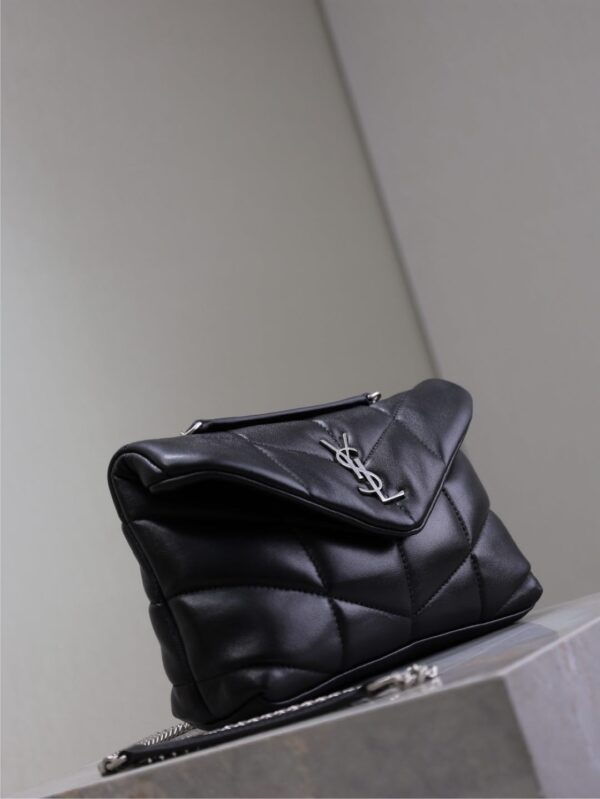 sy_no_38D322885EFEDF4DBCCA1BBE4772A74E_3 YSL Loulou Mini Double-Chain Bag – Black Lambskin