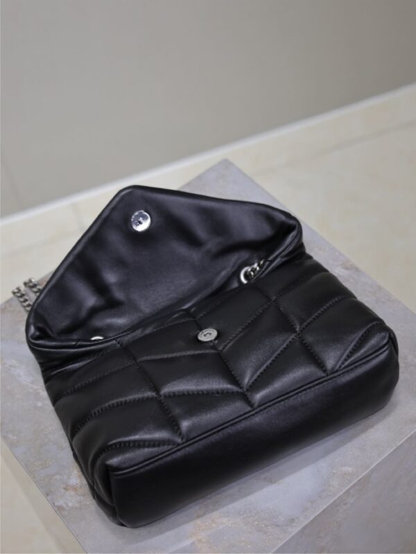 sy_no_38D322885EFEDF4DBCCA1BBE4772A74E_7 YSL Loulou Mini Double-Chain Bag – Black Lambskin