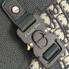 sy_no_3940D566F7B584C428FD6C49C42988E7_5 DIOR Men's Backpack – Oblique Jacquard and Black Grained Calfskin Flap Backpack