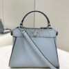 Fendi Peekaboo Handbag – Blue Calfskin