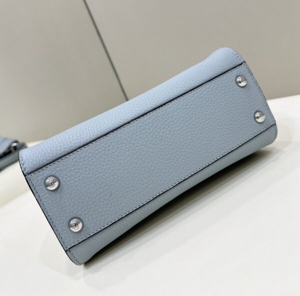 Fendi Peekaboo Handbag – Blue Calfskin