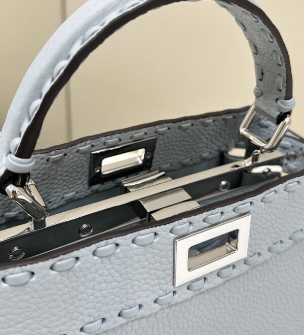 Fendi Peekaboo Handbag – Blue Calfskin
