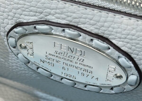 Fendi Peekaboo Handbag – Blue Calfskin