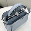 Fendi Peekaboo Handbag – Blue Calfskin