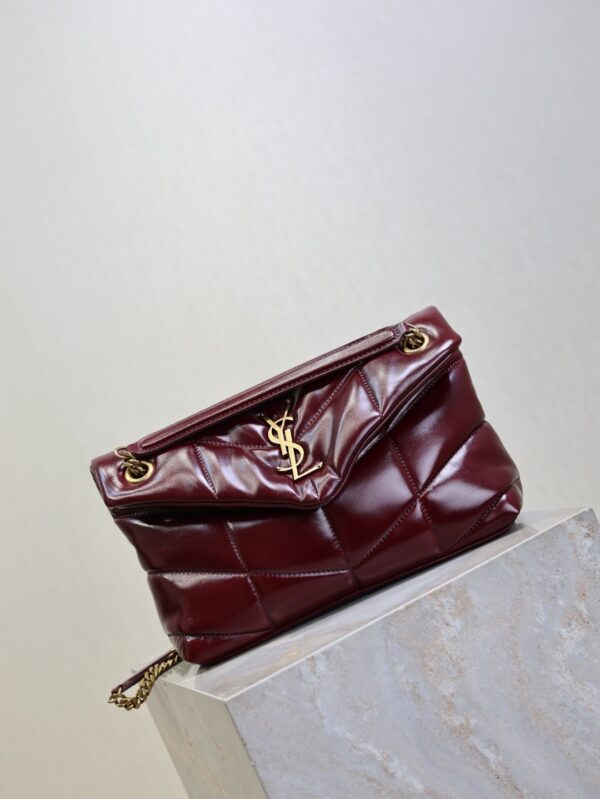 sy_no_3A429A7220EC45BD0E8CD3D01AE4A7EF_1 Loulou 29cm Quilted Waxed Leather Chain Bag – Burgundy