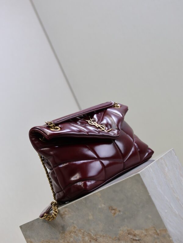 sy_no_3A429A7220EC45BD0E8CD3D01AE4A7EF_2 Loulou 29cm Quilted Waxed Leather Chain Bag – Burgundy