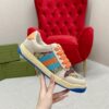 sy_no_3AB2884297E3E3BE8FDEA2B369B22A82_2 Gucci Screener Multicolor GG Canvas & Beige Suede Sneaker