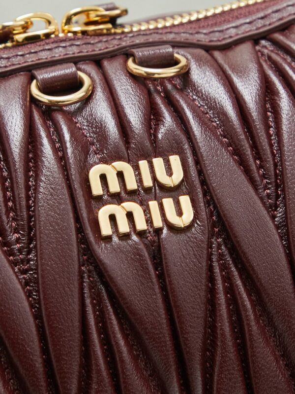 sy_no_3B81CB19F14FA4342AD0BB6B443F2F70_4 Burgundy Matelassé Shell Backpack