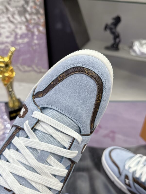 Louis Vuitton LV Trainer Maxi Ice Blue & Sky Blue Monogram Sneakers