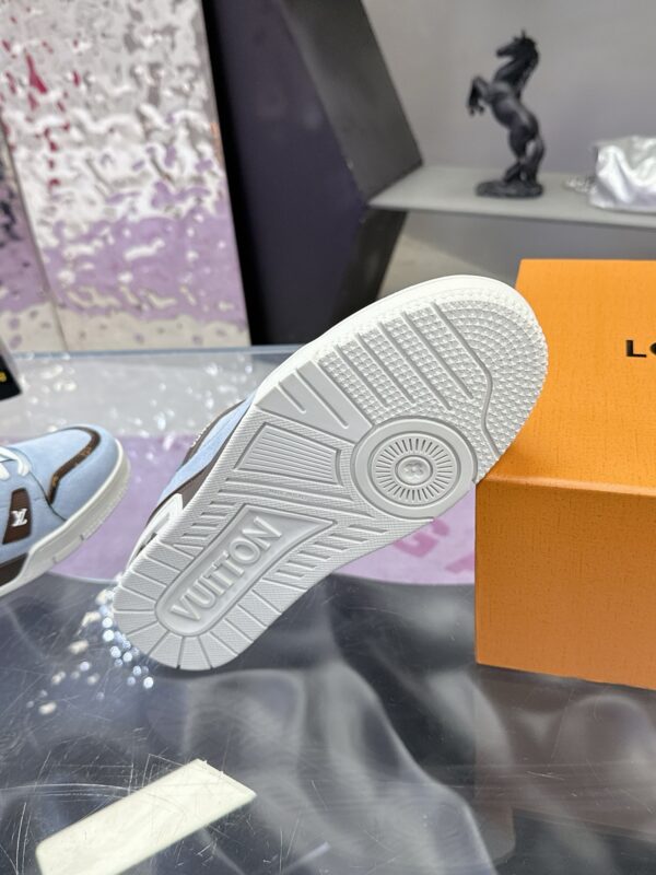 Louis Vuitton LV Trainer Maxi Ice Blue & Sky Blue Monogram Sneakers
