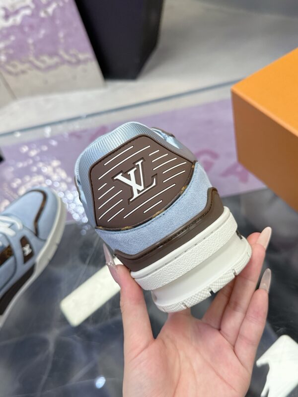 Louis Vuitton LV Trainer Maxi Ice Blue & Sky Blue Monogram Sneakers